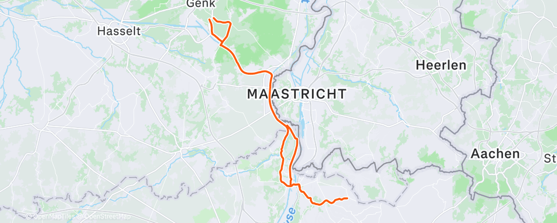 Map of the activity, Vo2 in de frigo