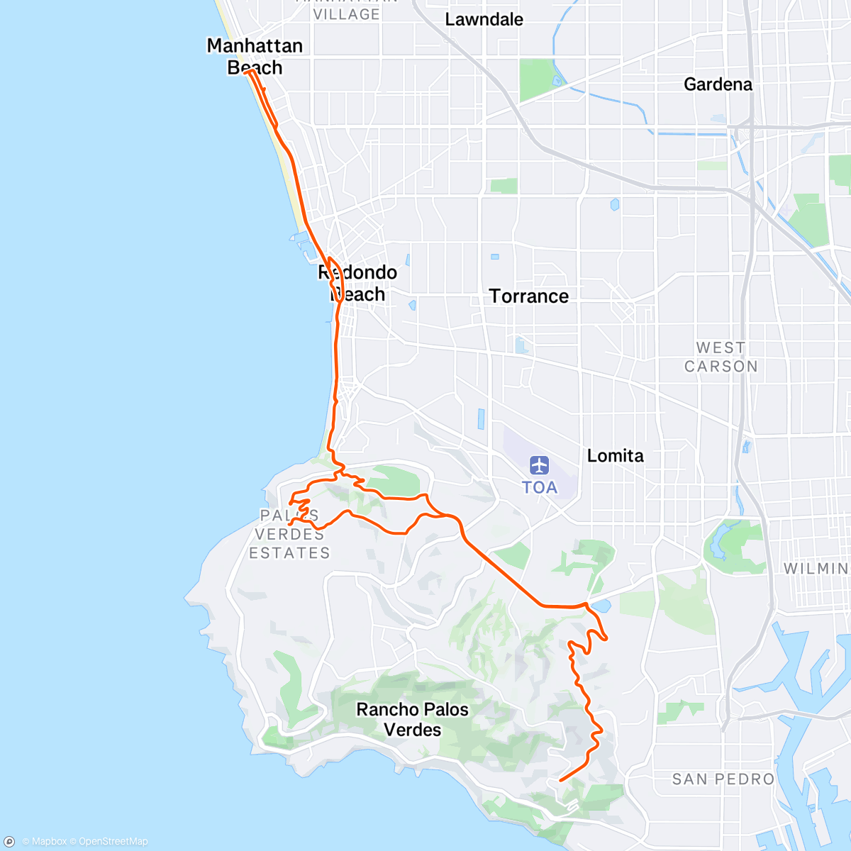 Map of the activity, Morning Ride