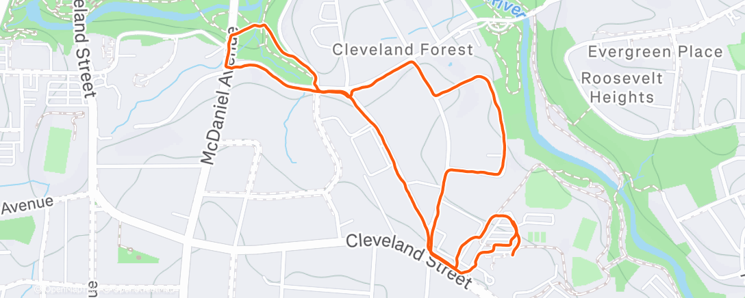 Map of the activity, Afternoon walkie