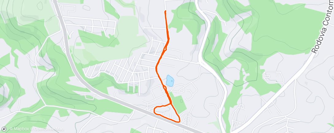 Map of the activity, 68º - Caminhada Matinal