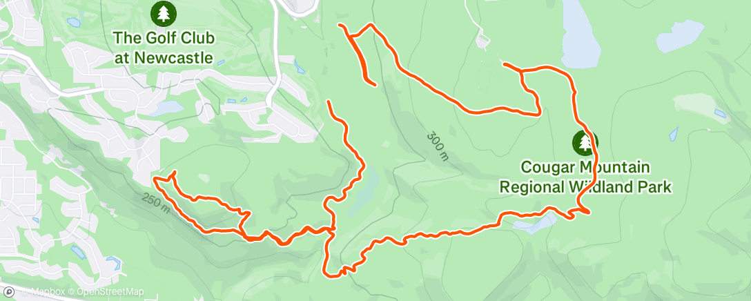 Map of the activity, Trail “run”