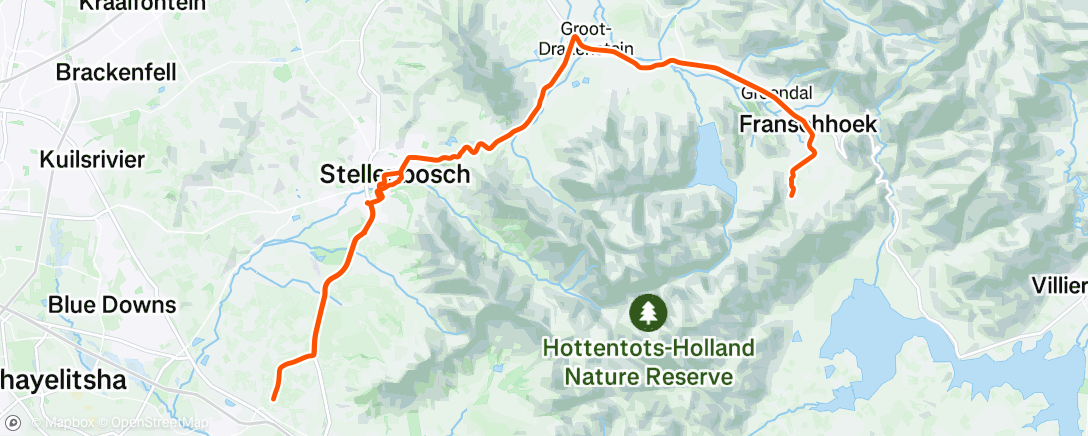 Map of the activity, Morning Ride