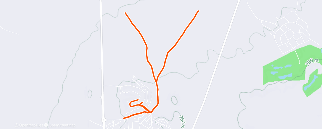 Map of the activity, Carrera de mañana