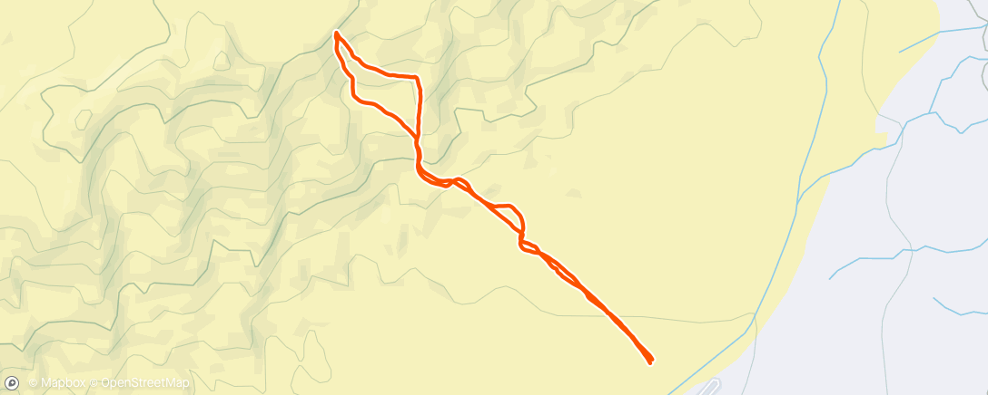 Map of the activity, Night Hike