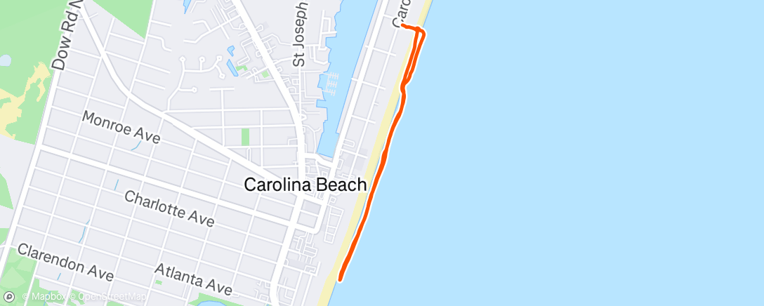 Map of the activity, Afternoon Walk