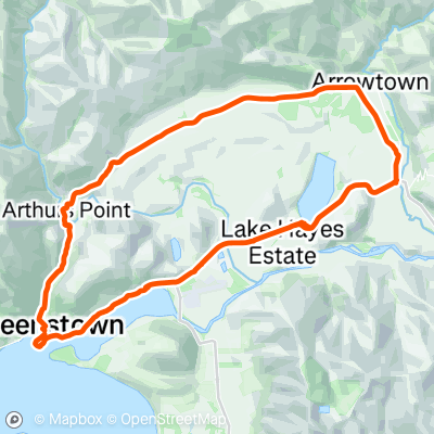 NZ Arrowtown loop - flatter circuit | 28.1 mi Cycling Route on Strava