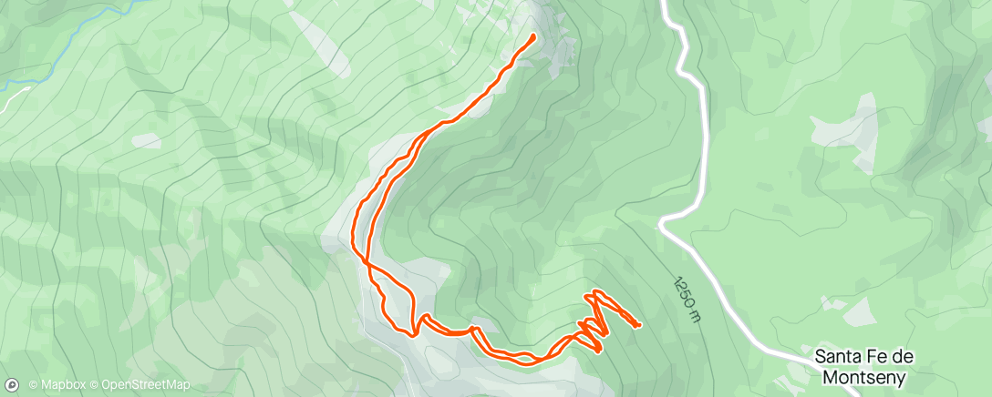 Map of the activity, Les Agudes Trekking