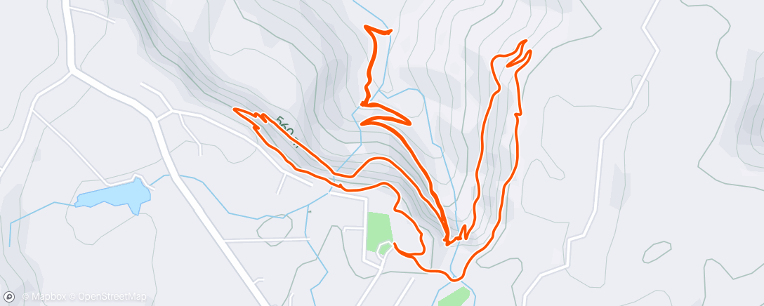 Map of the activity, Purlingbrook Falls Hike