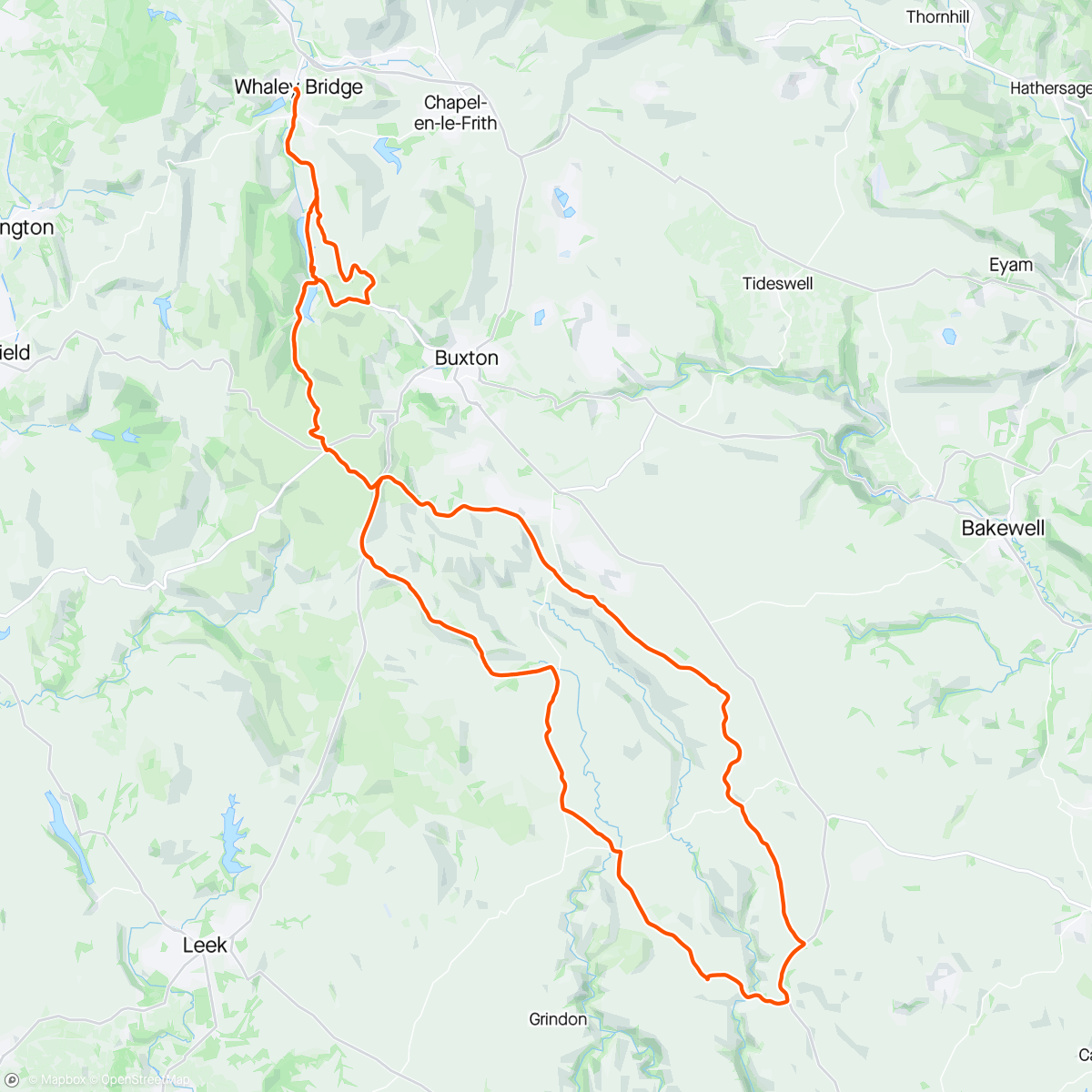 Map of the activity, Goyt Valley & White Peak Jaunt