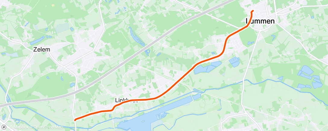 Map of the activity, Afternoon Ride