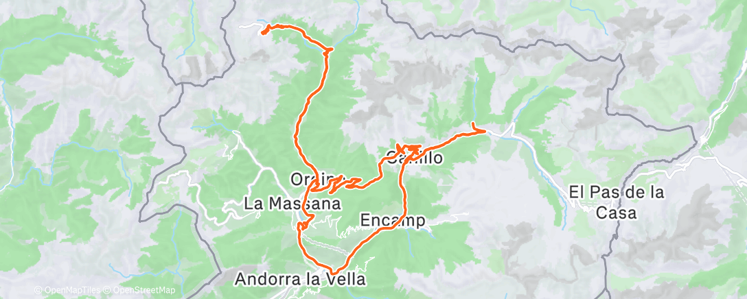 Карта физической активности (Lunch Mountain Bike Ride)