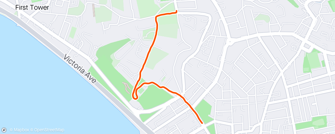 Map of the activity, Afternoon Walk 🌤️