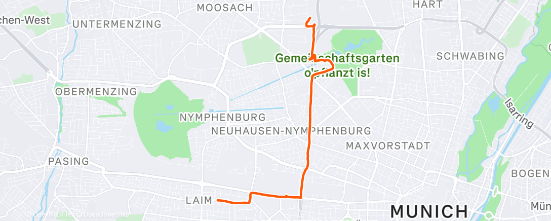 Map of the activity, Lunch Ride #commutemarker.com