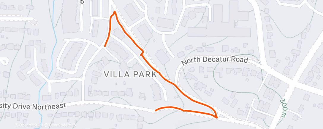 Mapa de la actividad (Afternoon Walk)