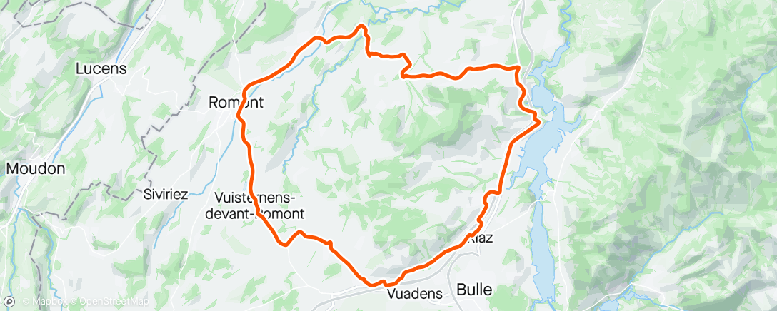 Map of the activity, Sortie vélo le matin