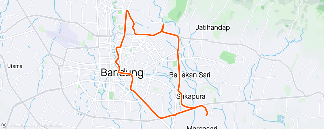 Map of the activity, Morning Ride