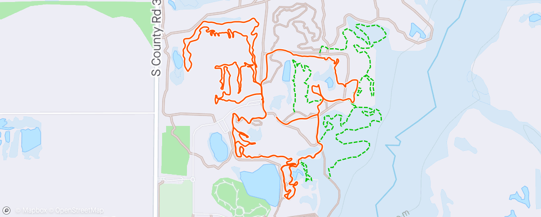 Map of the activity, Morning Ride 👀🦌🦌🦌🐇