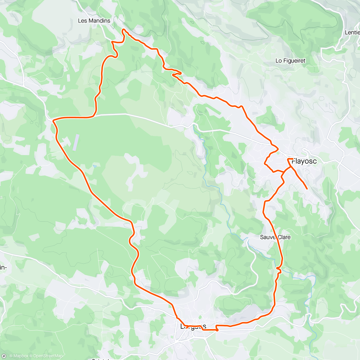 Map of the activity, Ochtendrit op gravelbike
