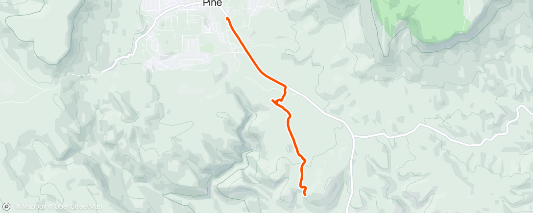 Mapa de la actividad (Afternoon Run)