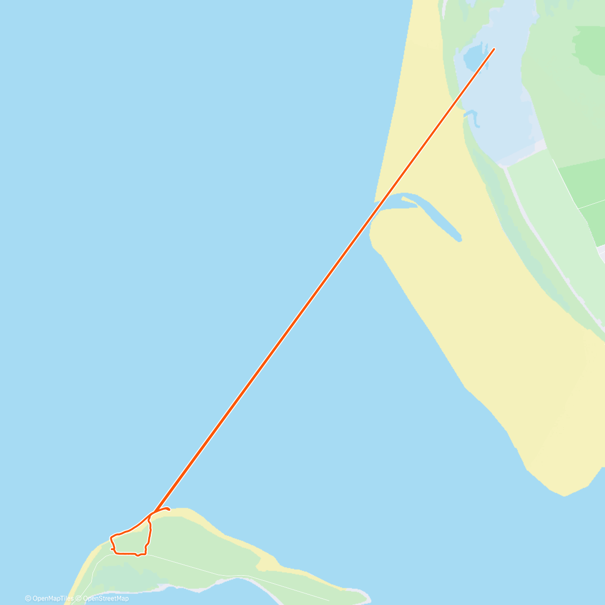 Map of the activity, Spaziergang zum nördlichsten Punkt Deutschlands