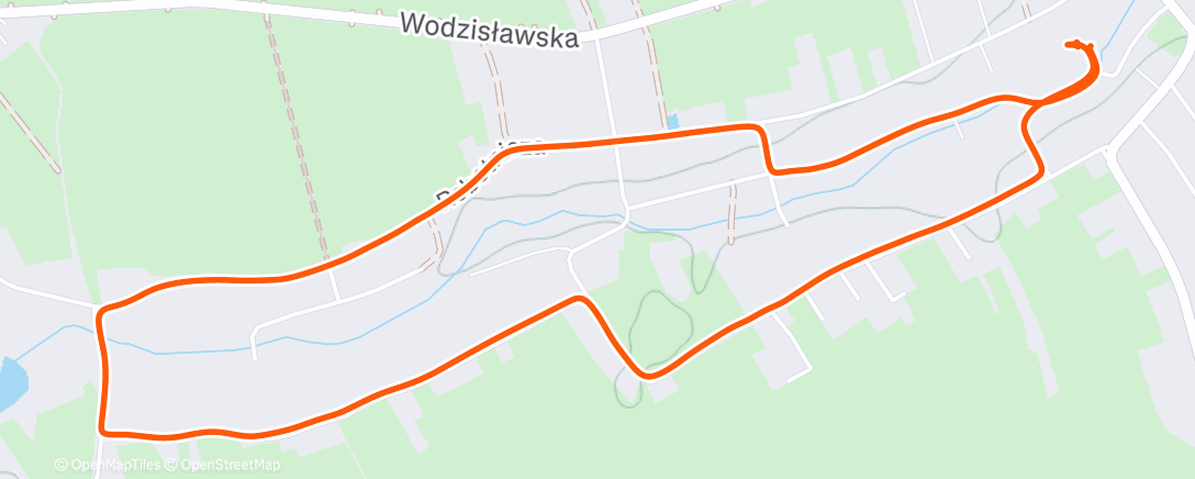 Map of the activity, Morning Run