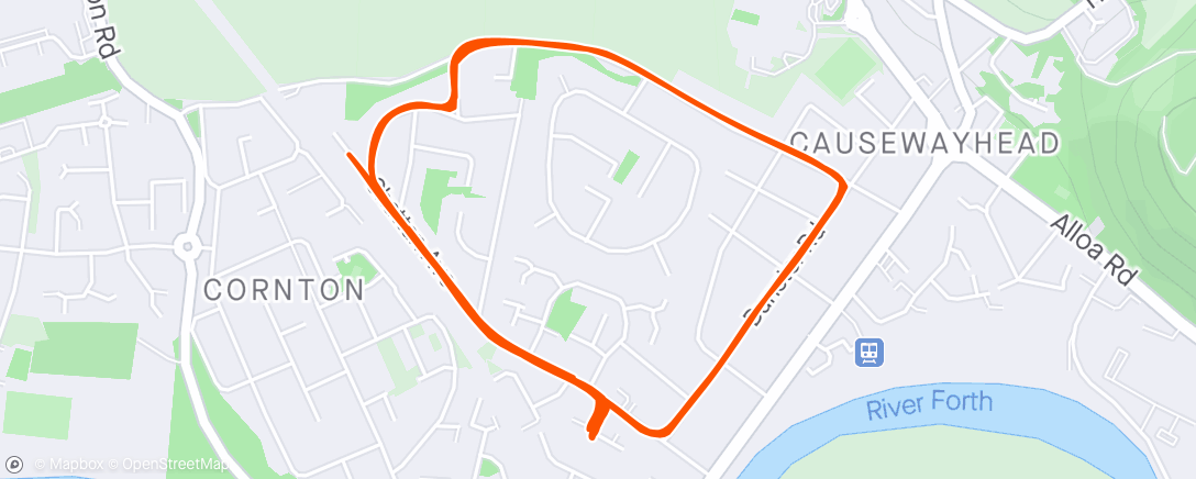 Map of the activity, Off the bike