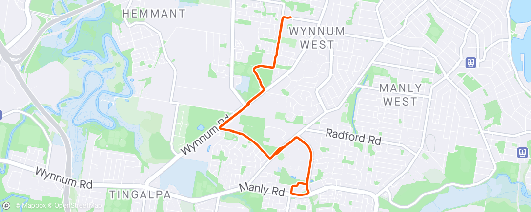 Map of the activity, Easy run - I needed that