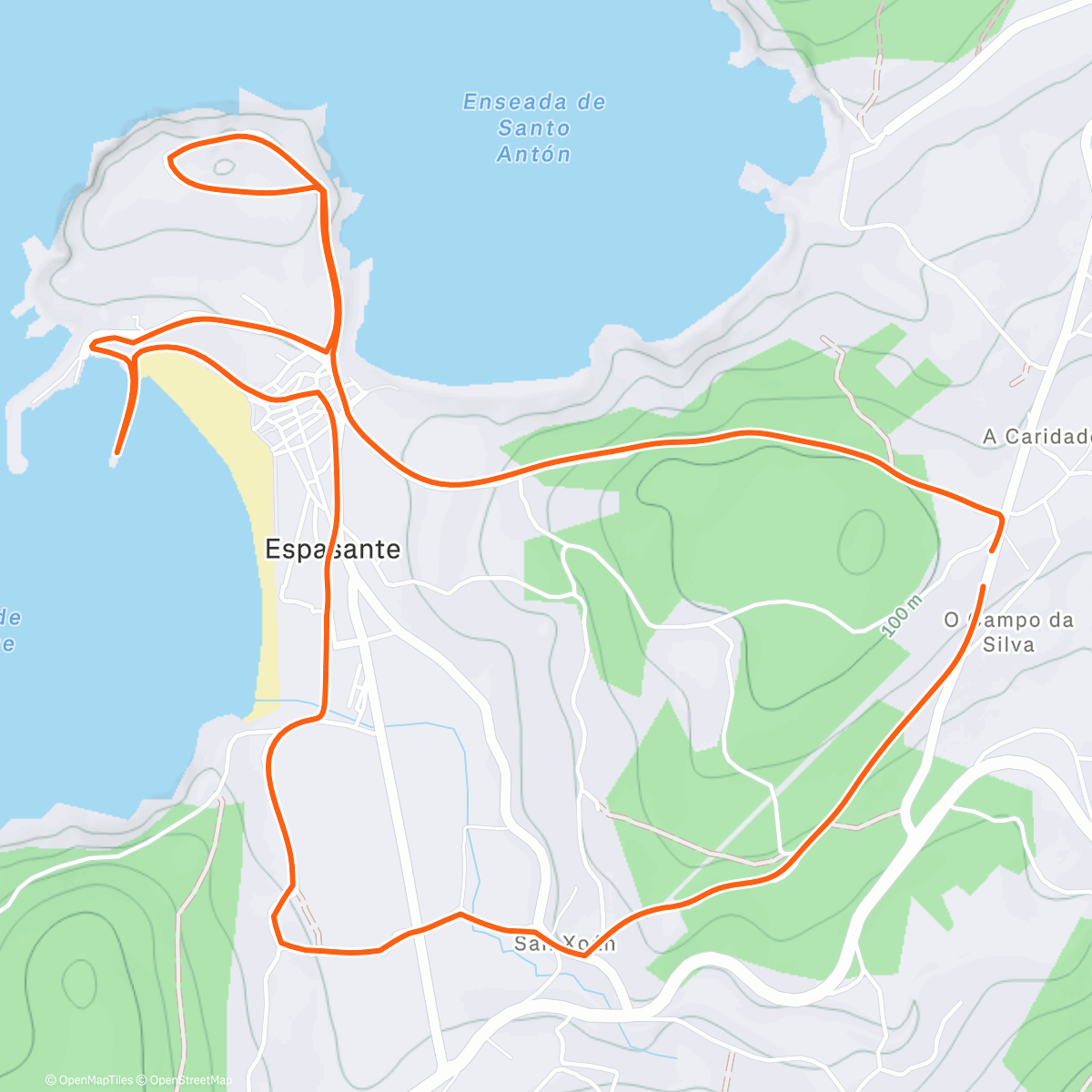 Map of the activity, Boxing day