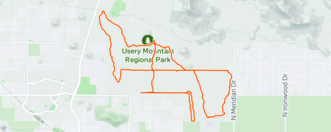 Map of the activity, Morning Ride