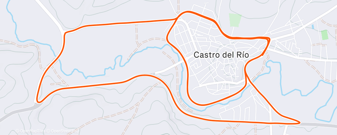 Map of the activity, Morning Run