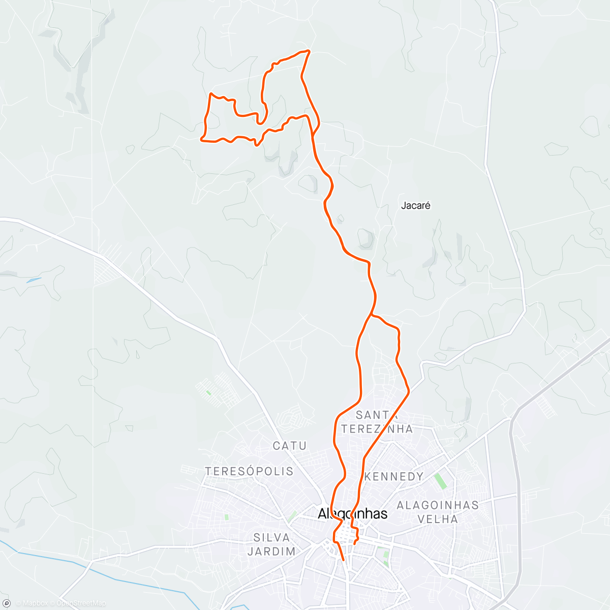 Map of the activity, Trilha nova marathon 2024