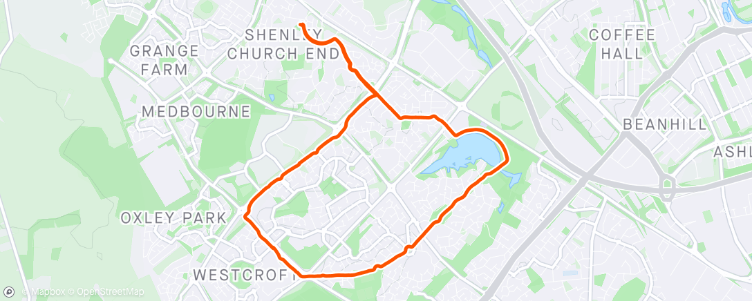 Map of the activity, Running is good for a bad back, right?
