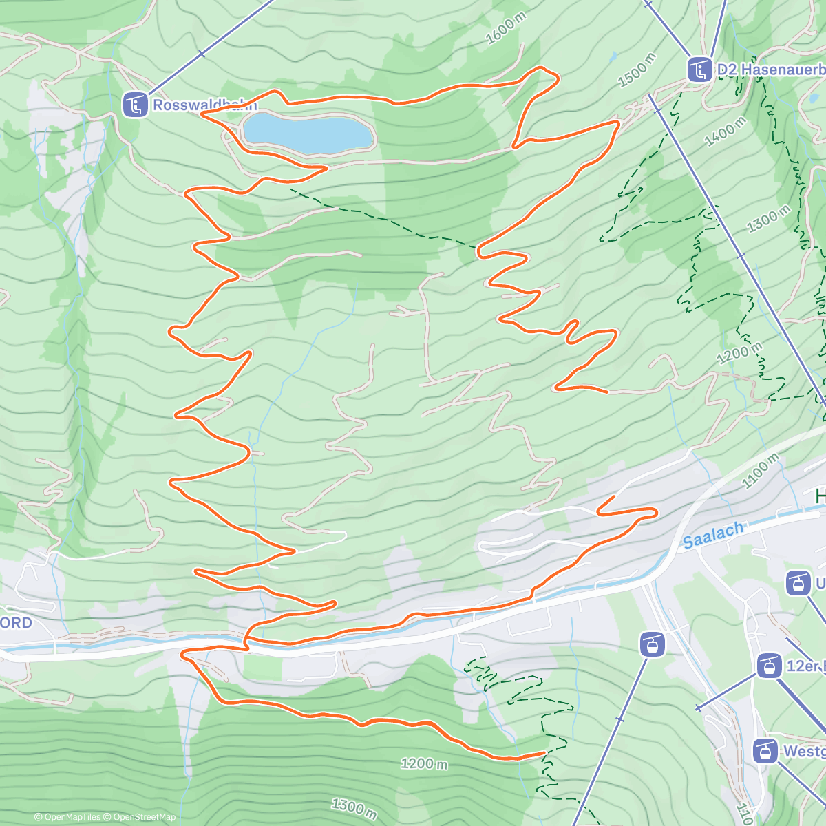 Map of the activity, Traillauf am Morgen