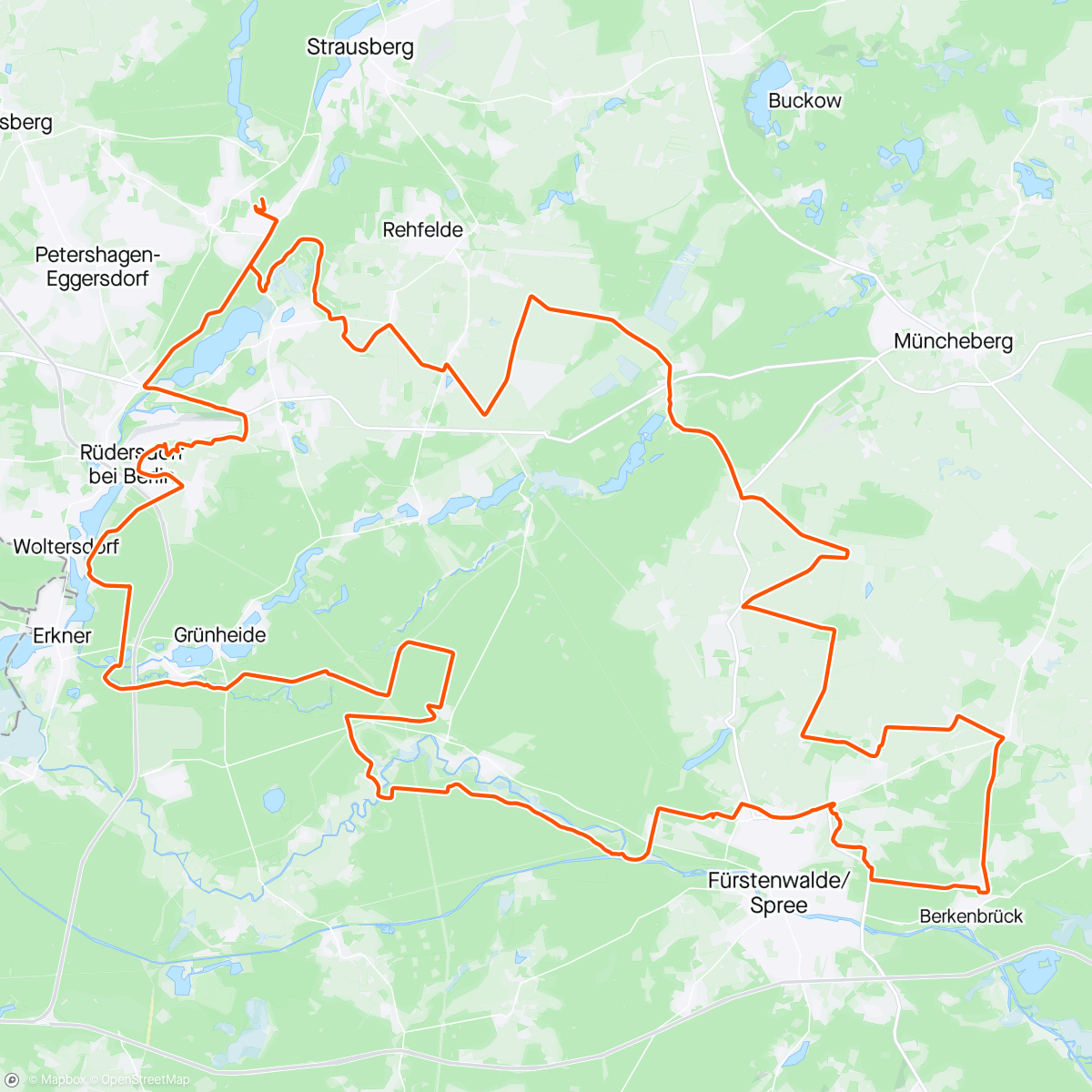 Map of the activity, GRAVELMANIA Oderland