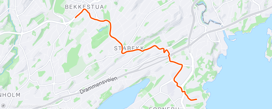 Map of the activity, Morning Run