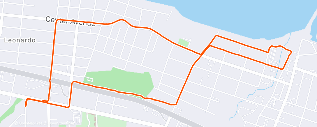 Map of the activity, Lunch Run
