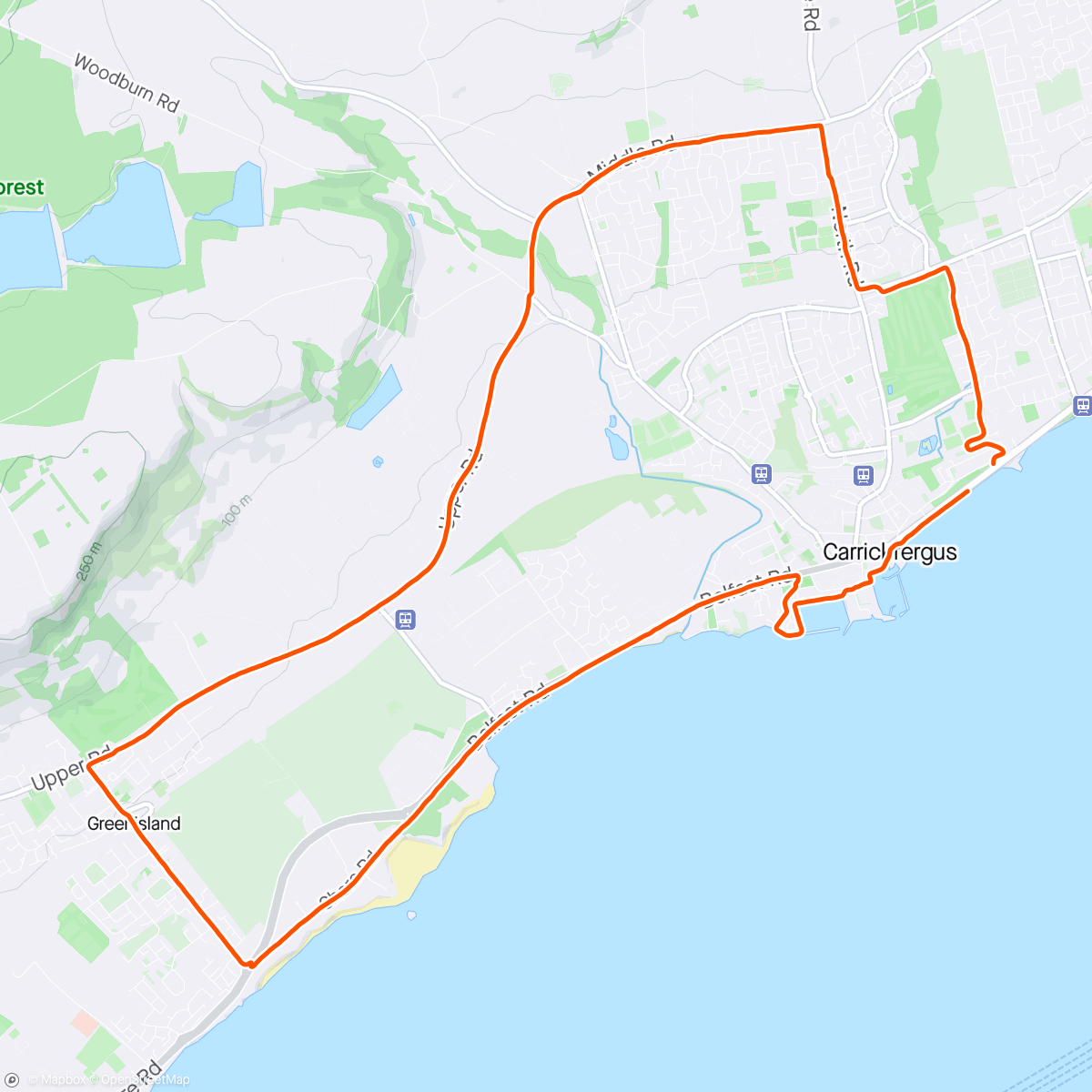 Mapa da atividade, 10 miles with sat morn gang