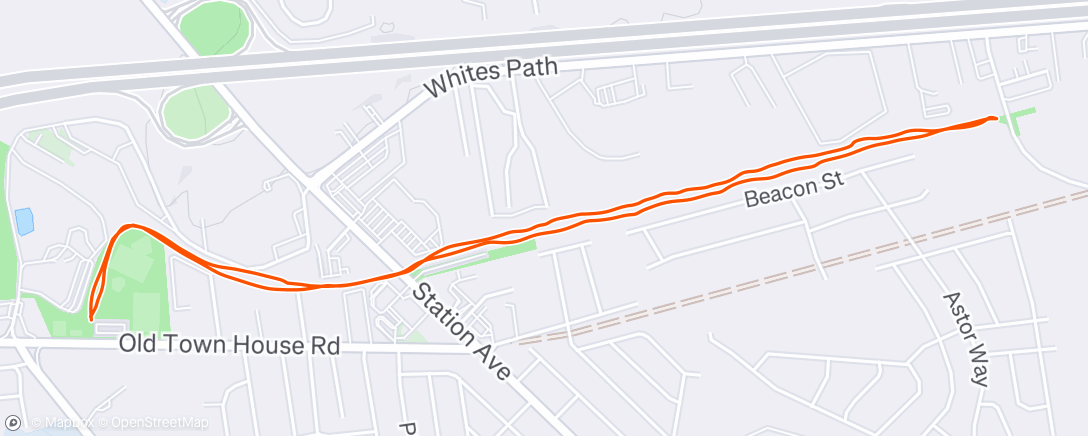 Map of the activity, Old Town House Park Parkrun #16