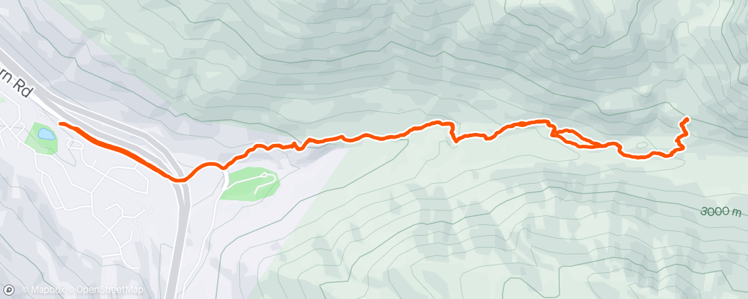 Map of the activity, Gore Creek