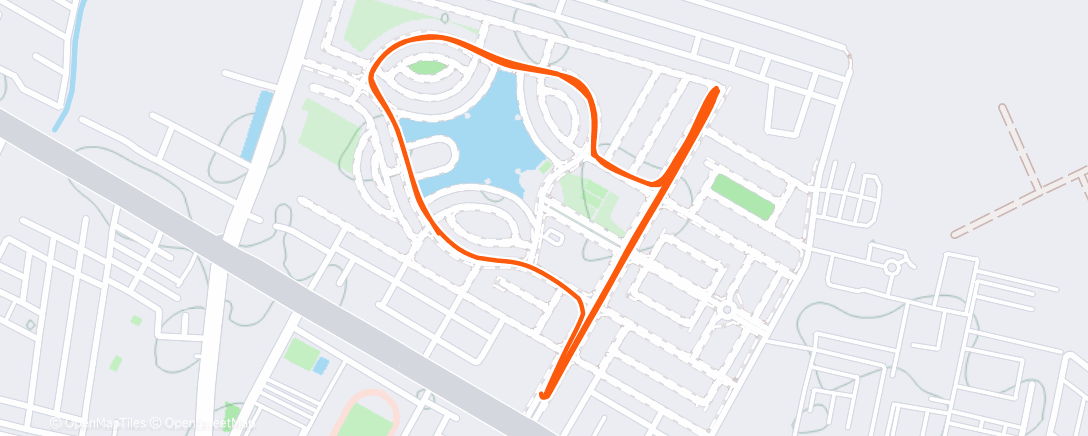 Карта физической активности (Evening Run)