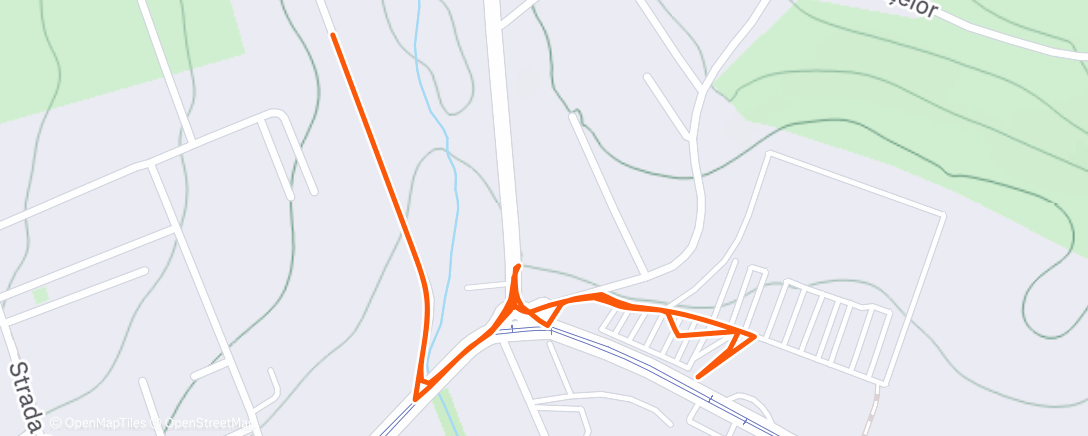 Map of the activity, Afternoon Walk