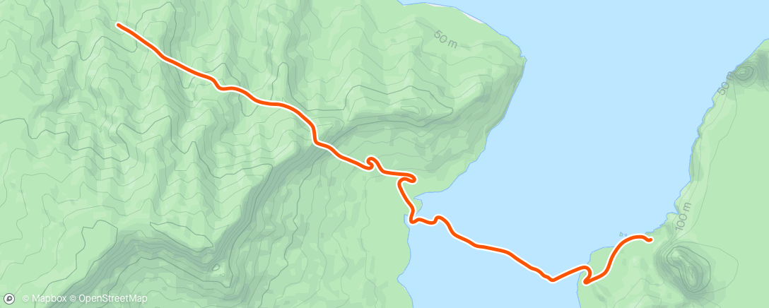 Map of the activity, Zwift - Group Ride: Bikealicious Rubberband Joy Ride (E) on Climb Portal - Volcano in Watopia