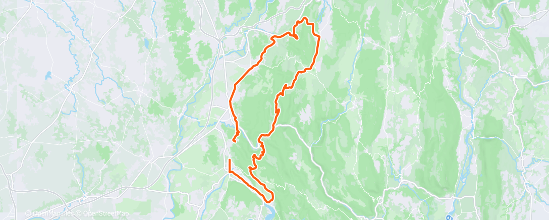 Map of the activity, Afternoon Ride