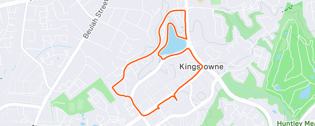 Map of the activity, Can the Bird 5K (supporting kid)