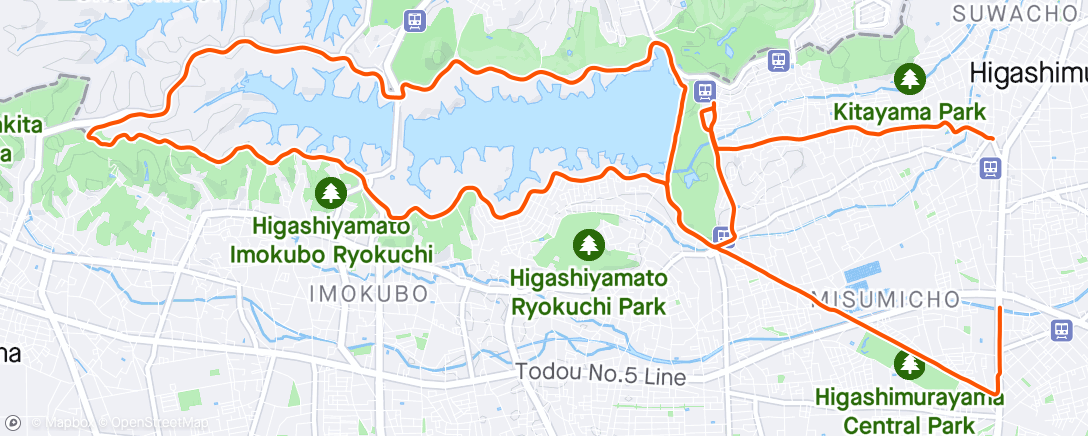 Map of the activity, 午後のライド