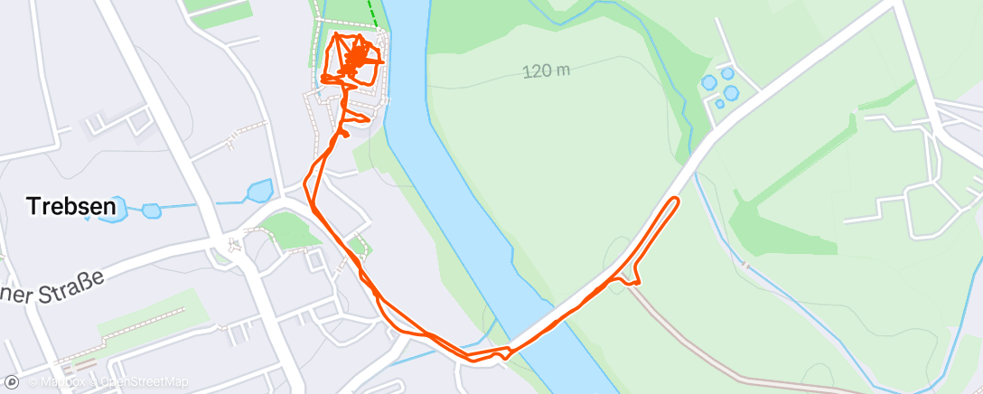 Map of the activity, Trebsen