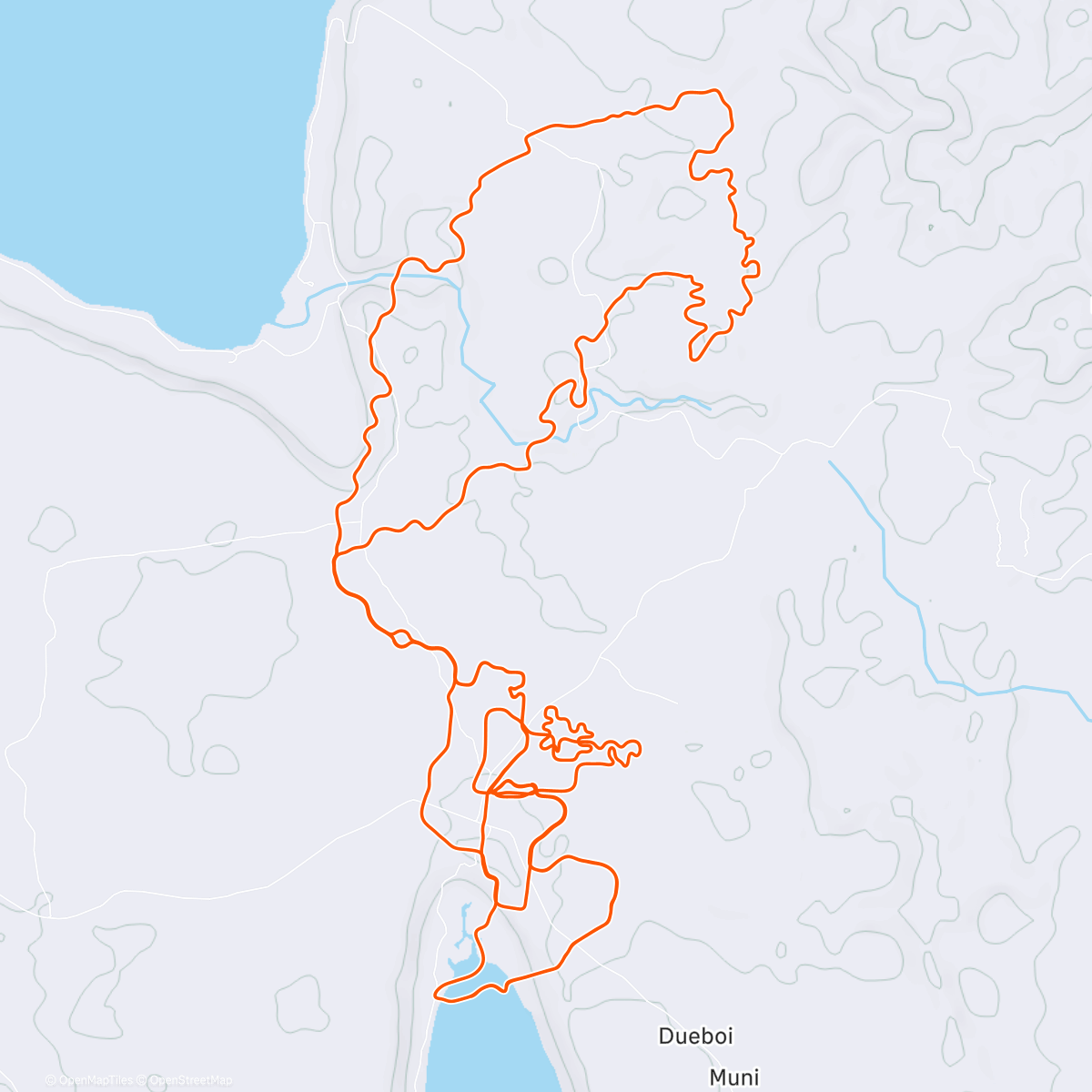 Map of the activity, Zwift - Group Ride: Standard - Stage 1 - Tour de Zwift on Chasing the Sun in Makuri Islands