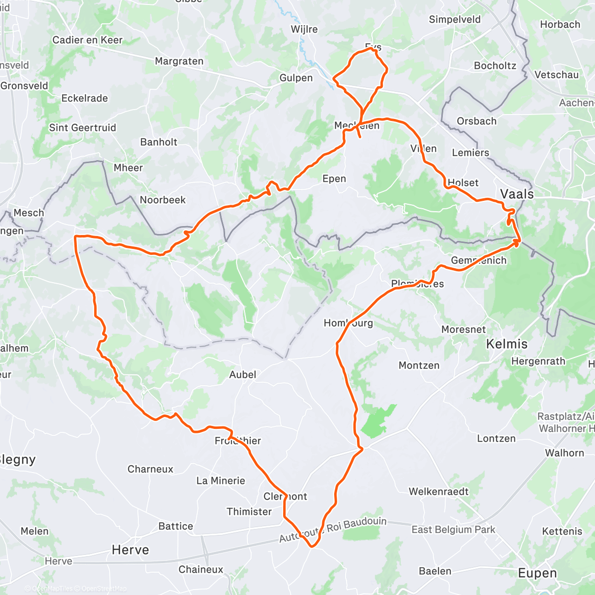 Map of the activity, 4 flats in 3 days is that a sign I’m out of shape