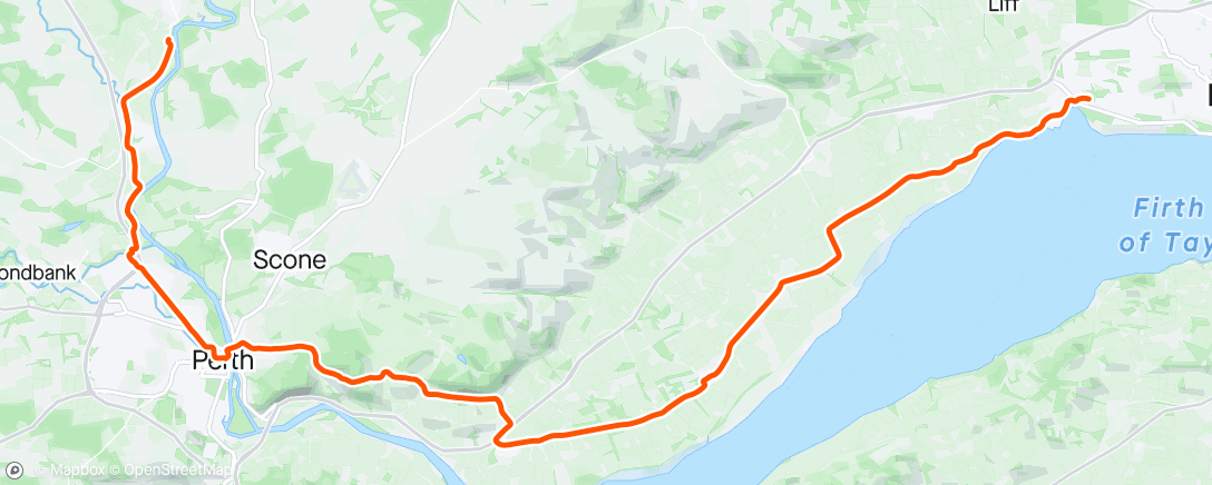 Map of the activity, Morning Ride