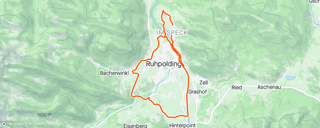 Map of the activity, FlatRun